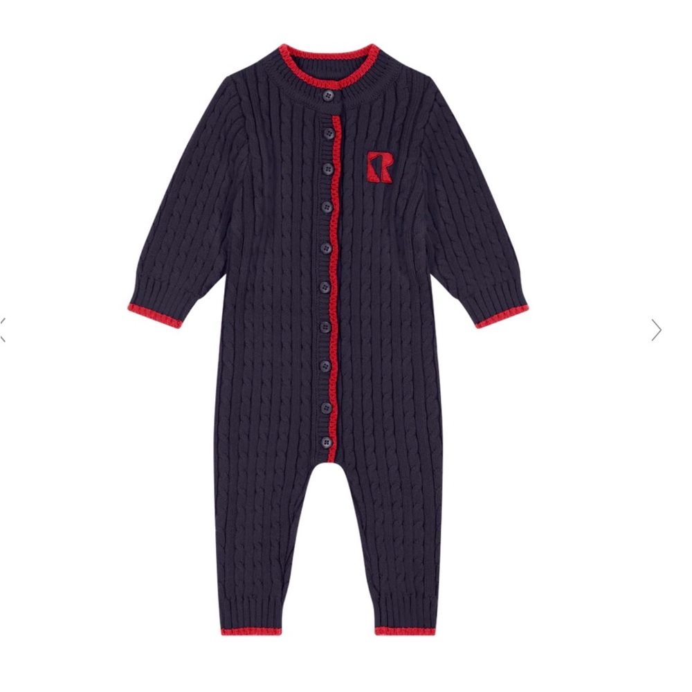 Retro kids Navy and Red Kids One Piece